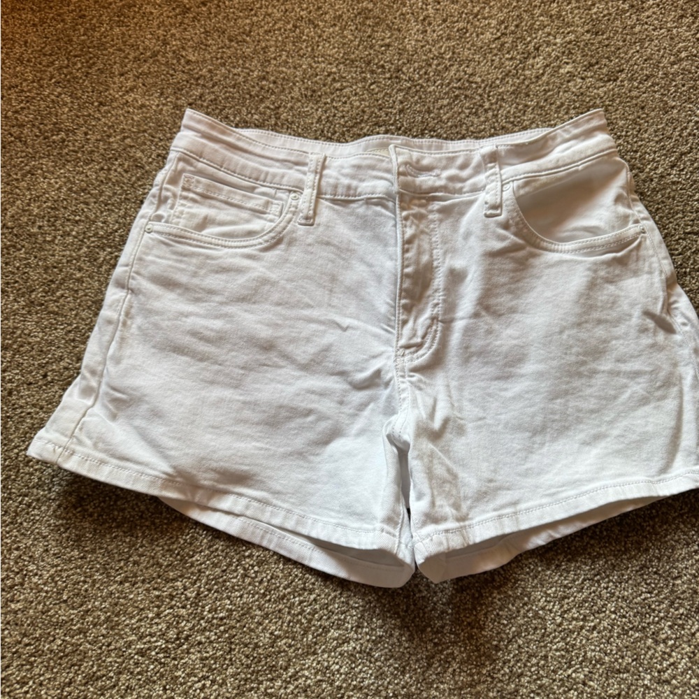Kut from the Kloth White Denim Shorts
